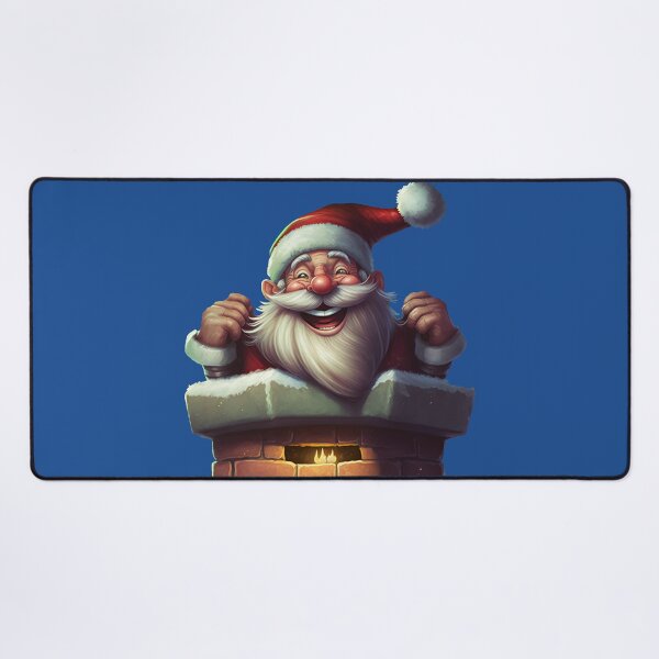 Item preview, Happy Santa sneaking down your chimney designed and sold by Nisyo.