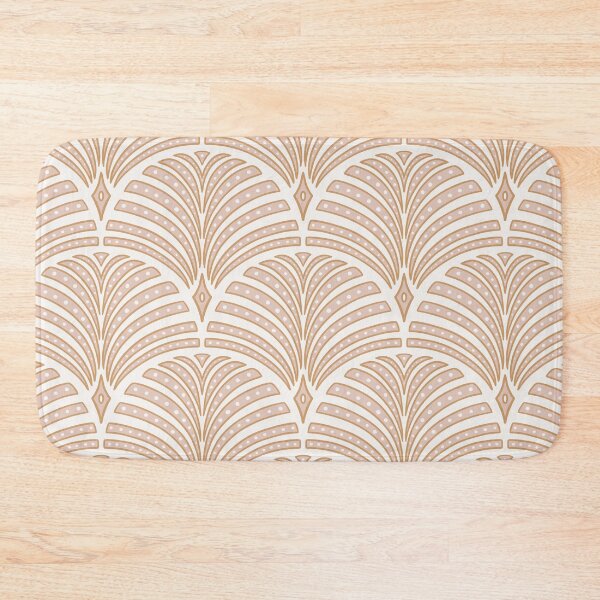 Item preview, roaring 20s Art Deco scallop - blush and ochre designed and sold by Chelsea Jay.