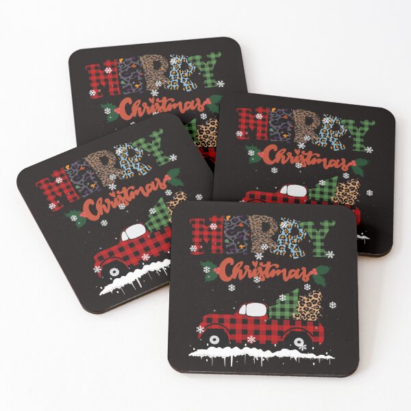 Item preview, Merry Christmas Buffalo Plaid Red Truck Christmas Tree Xmas  designed and sold by ZANNIX.
