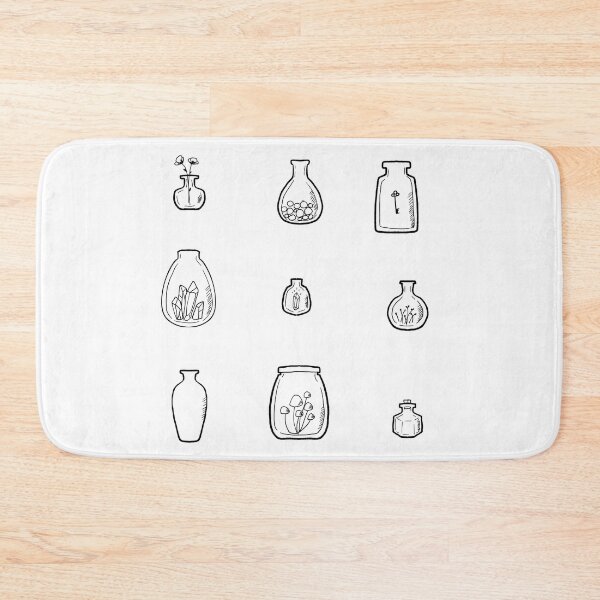 Item preview, Cute Jar illustrations with crystals  designed and sold by Mayarart.