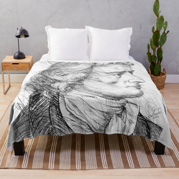 Item preview, FRIEDRICH SCHILLER black and white pencil portrait designed and sold by lautir.