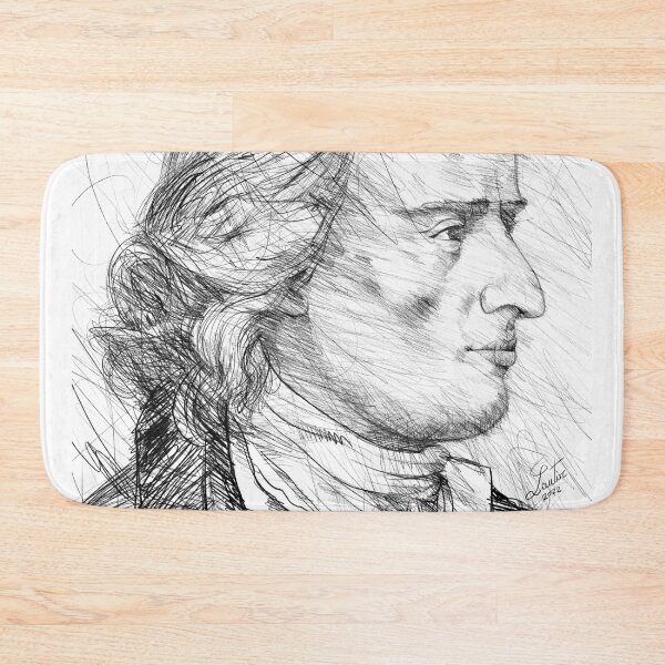 Item preview, FRIEDRICH SCHILLER black and white pencil portrait designed and sold by lautir.