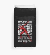 Don't think about..."Usain Bolt" Life Inspirational Quote Duvet Cover