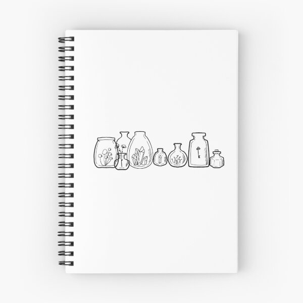 Item preview, Cute witch Jar illustrations with crystals  designed and sold by Mayarart.