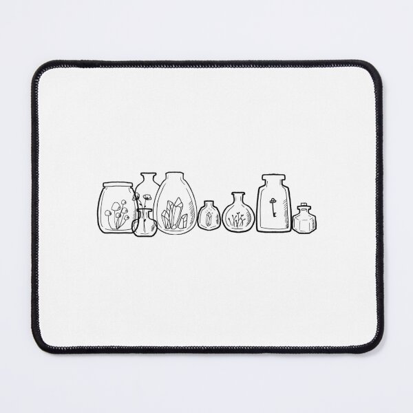 Item preview, Cute witch Jar illustrations with crystals designed and sold by Mayarart.