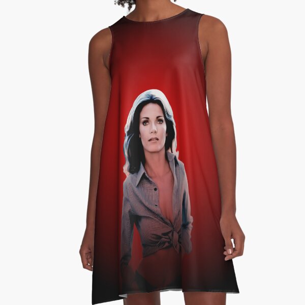 Lynda Carter - Celebrity (Oil Paint Art) Modern Style A-Line Dress