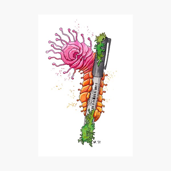 Item preview, Disposable Pen Series #2 Peeking Caterpillar designed and sold by Stephanie KILGAST.