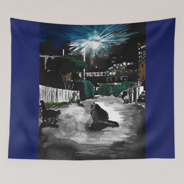 Item preview, St Torfinns vei The Hour of Cats designed and sold by Rina Arling.