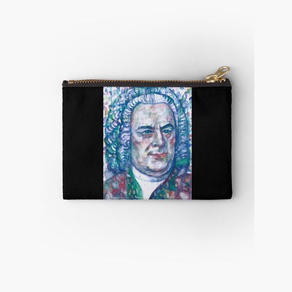 Item preview, Johann Sebastian Bach Watercolor Portrait Sticker designed and sold by brigitweamj.