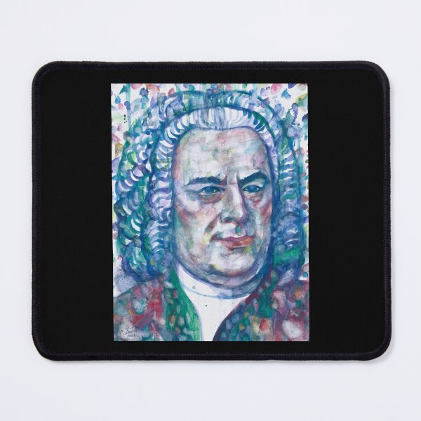 Item preview, Johann Sebastian Bach Watercolor Portrait Sticker designed and sold by brigitweamj.
