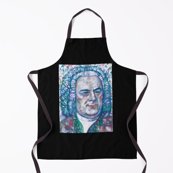 Item preview, Johann Sebastian Bach Watercolor Portrait Sticker designed and sold by brigitweamj.