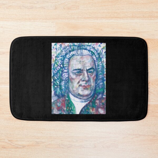 Item preview, Johann Sebastian Bach Watercolor Portrait Sticker designed and sold by brigitweamj.