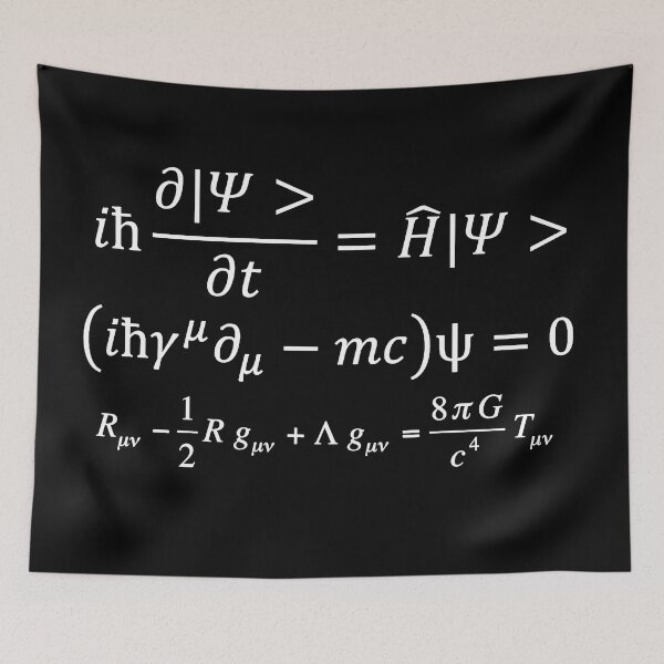 Item preview, the pillars of physics, quantum mechanics and general relativity designed and sold by NoetherSym.