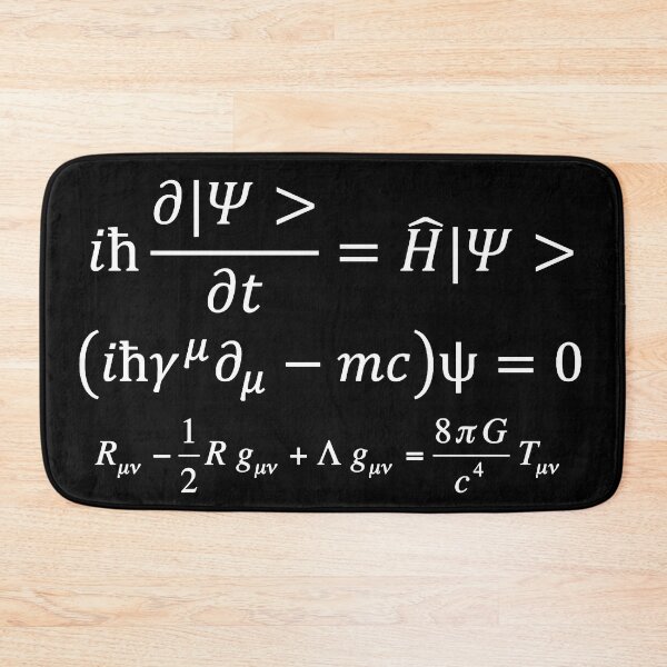 Item preview, the pillars of physics, quantum mechanics and general relativity designed and sold by NoetherSym.
