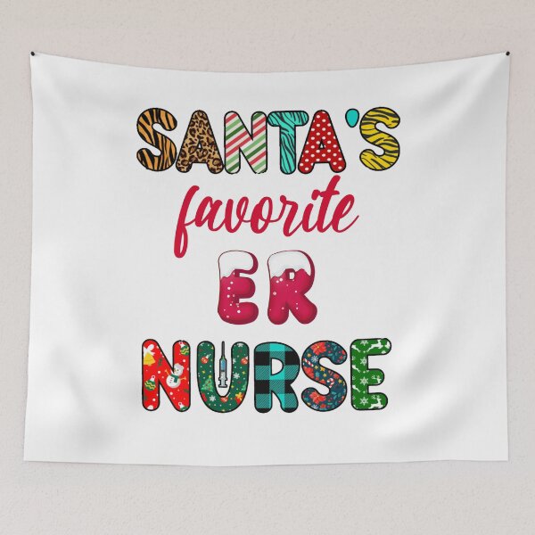 Item preview, Santa's Favorite ER Nurse, Christmas ER Nurse designed and sold by desireedickens.