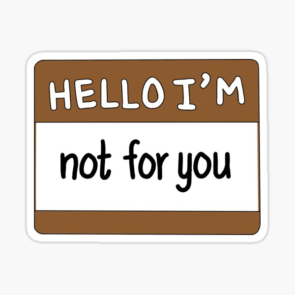 Hello I'm: Cuter Than You Sticker for Sale by victoriab-123
