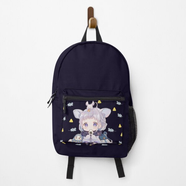 Item preview, Blue Haired Winter Baby Girl and her cheese eating friends. designed and sold by kamlynash.