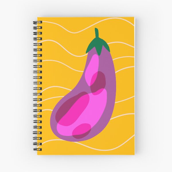 Item preview, Eggplant on yellow background designed and sold by Vera-Styles.