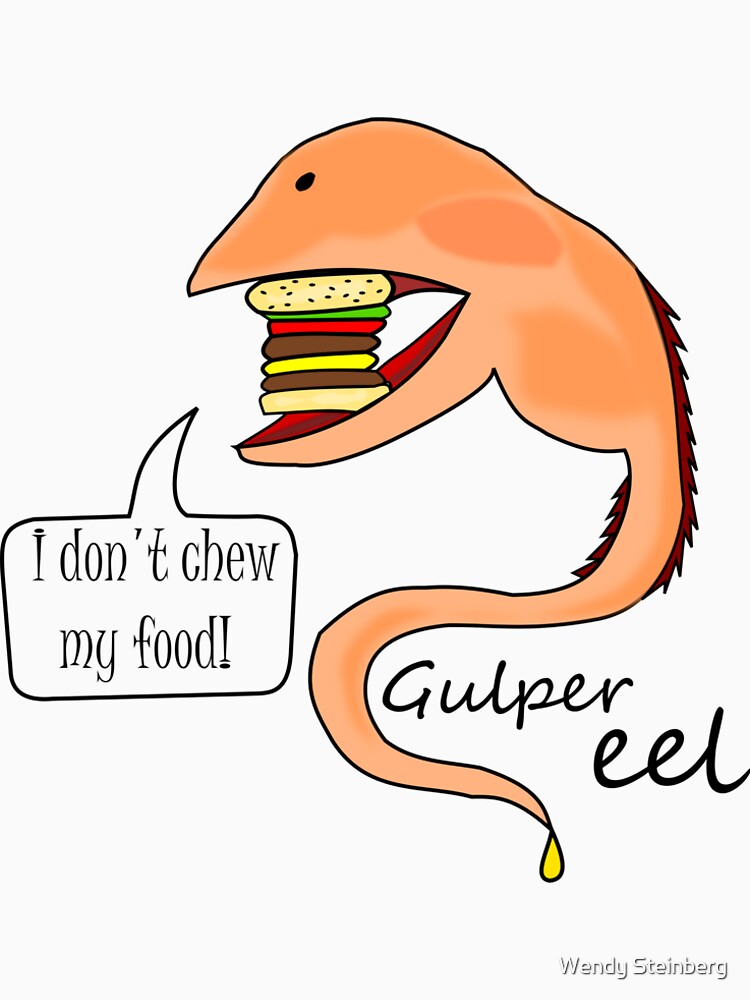 Gulper eel no mastica su comida de WendySteinberg