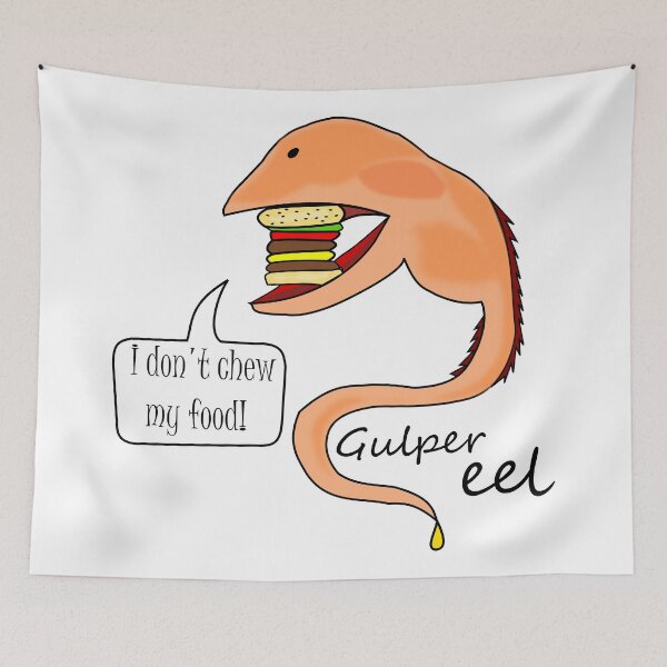 Item preview, Gulper eel doesn't chew his food designed and sold by Wendy Steinberg Artist.
