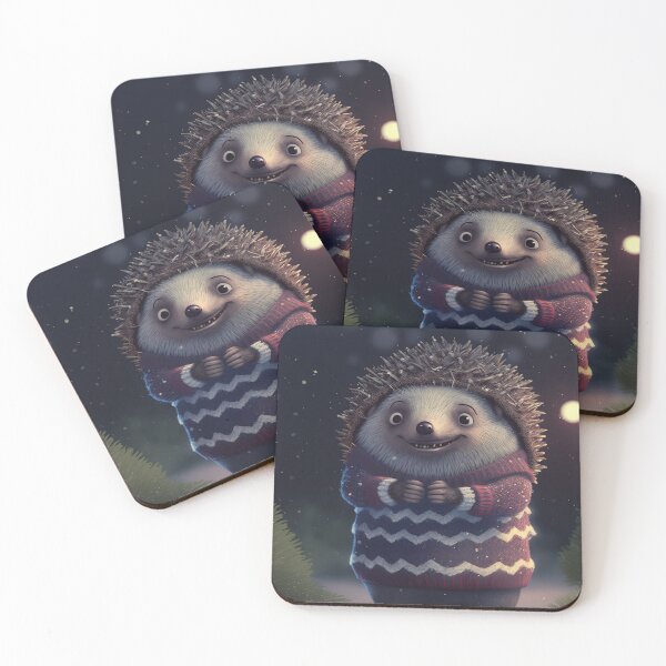 Item preview, Cute Christmas Hedgehog designed and sold by art8085.