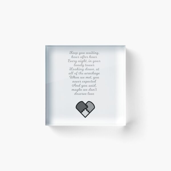 Item preview, We Don't Deserve Love designed and sold by The Rewind Studio.