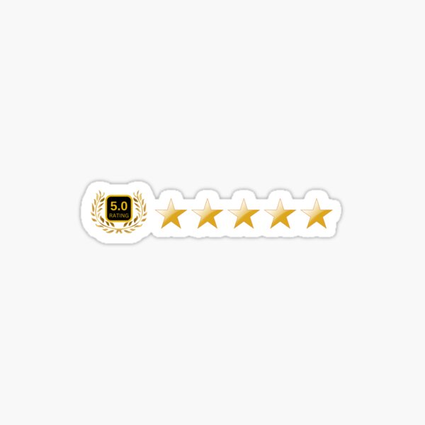 Five Star Rating Stickers for Sale