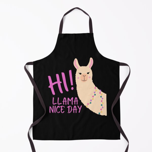 Item preview, Hi, llama nice day, funny llama pun, llama lover, friendly llama, llama fan, llama animal,llama friend, designed and sold by allycat57.