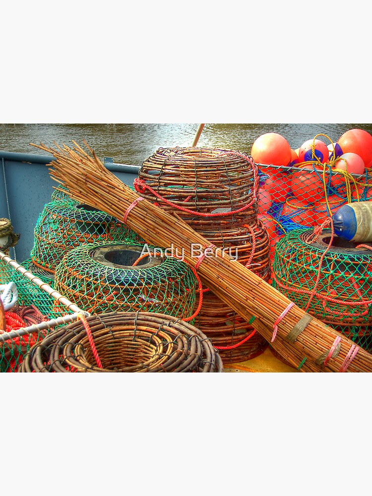 "Cray pots, Port Fairy, Victoria" Framed Art Print for Sale by janjuc