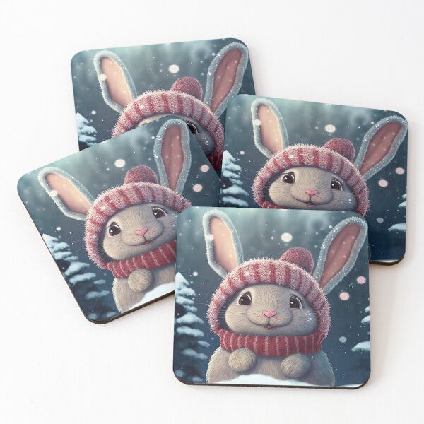Item preview, Cute Christmas bunny designed and sold by art8085.