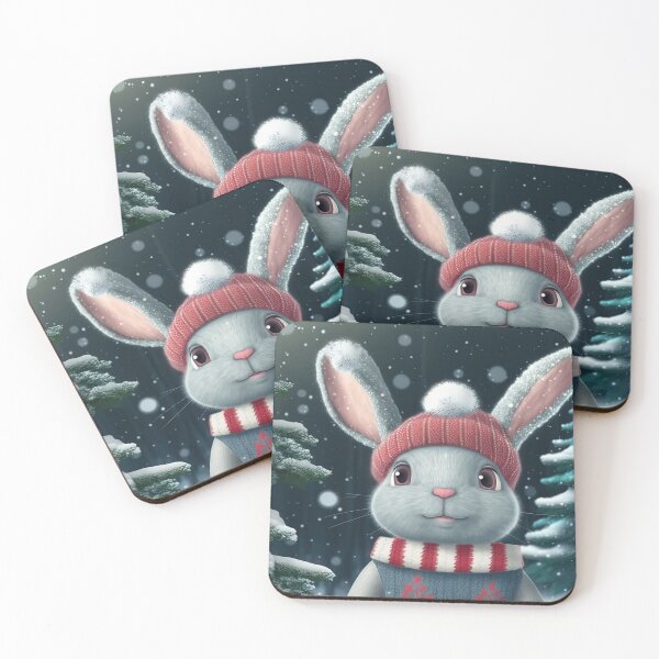 Item preview, Cute Christmas bunny designed and sold by art8085.