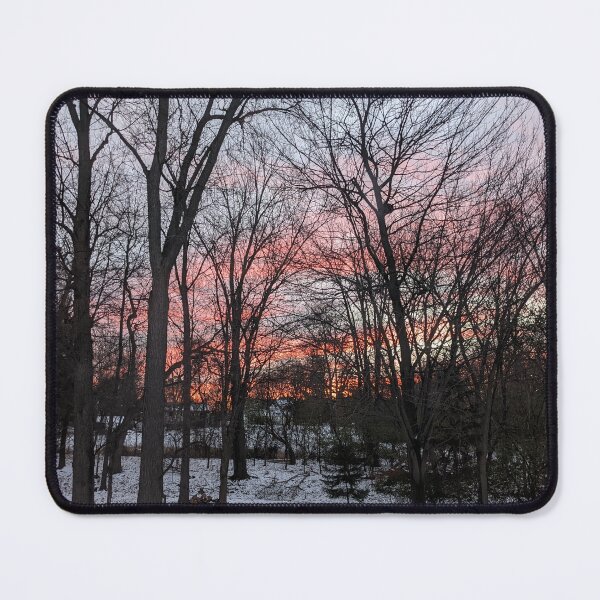 Item preview, Red Sunrise In Michigan Northern Woods designed and sold by UPNortheren.