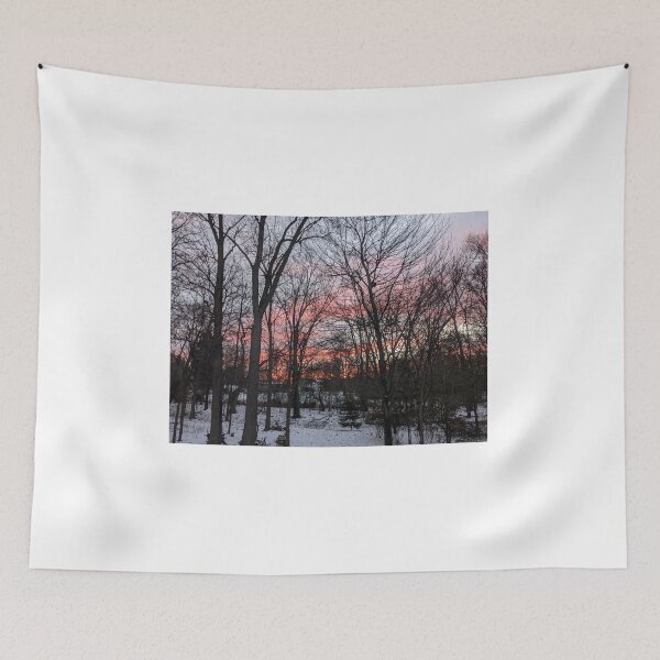 Item preview, Red Sunrise In Michigan Northern Woods designed and sold by UPNortheren.