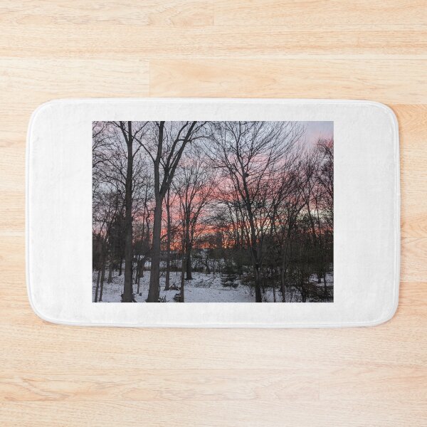Item preview, Red Sunrise In Michigan Northern Woods designed and sold by UPNortheren.