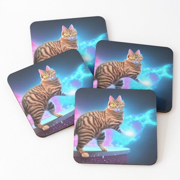 Artikelvorschau, Kosmische Neonkatze entworfen und verkauft von Itsheartshop.