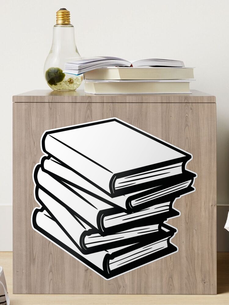 Two Stacks of Book Stickers Graphic by bhaart.studio · Creative Fabrica