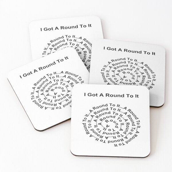Item preview, I Got A Round To It (black writing on light colours) designed and sold by C J Lewis.