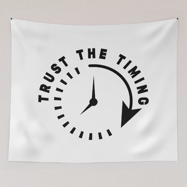 Item preview, Trust the timing - Time and clock designed and sold by Stixdesigns.
