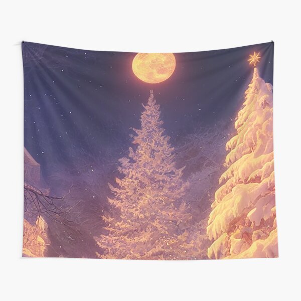 Item preview, Christmas tree under the moon designed and sold by chatzous.