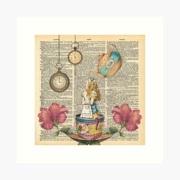 It's Always Tea Time - Alice In Wonderland Art Print