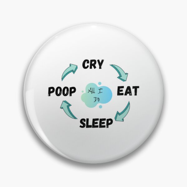 Item preview, Cry Eat Sleep Poop Repeat  Baby Life designed and sold by AlidaThea.