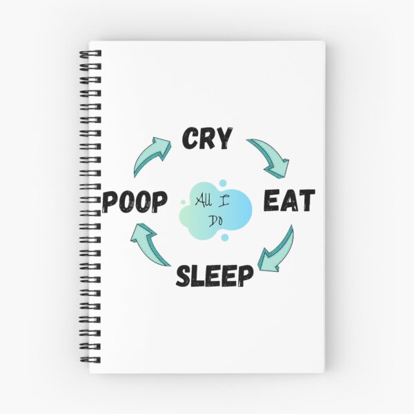 Item preview, Cry Eat Sleep Poop Repeat  Baby Life designed and sold by AlidaThea.