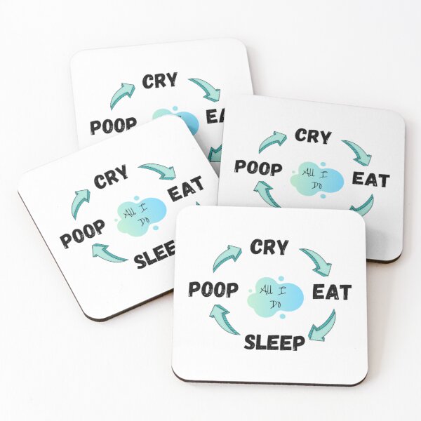 Item preview, Cry Eat Sleep Poop Repeat  Baby Life designed and sold by AlidaThea.