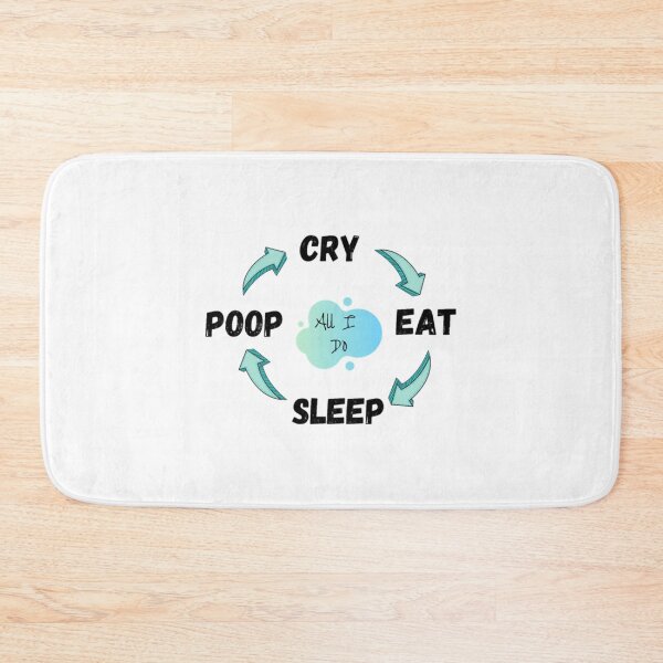 Item preview, Cry Eat Sleep Poop Repeat  Baby Life designed and sold by AlidaThea.