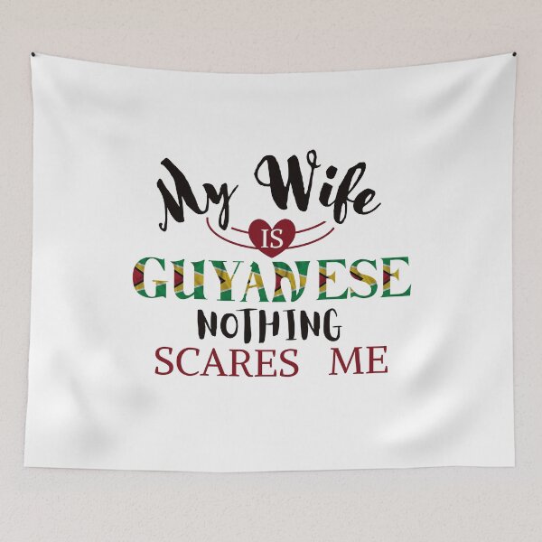 Item preview, My Wife Is Guyanese Nothing Scares Me designed and sold by Betsytiptoe.