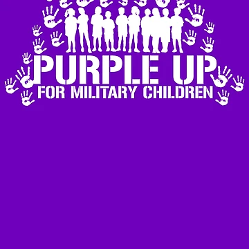 Imagen de la obra Purple Up Children Month Of Military Child Purple Up Gear de DynamicDesign