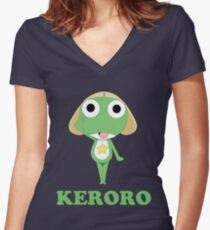Keroro Gunsou reporting Women's Fitted V-Neck T-Shirt