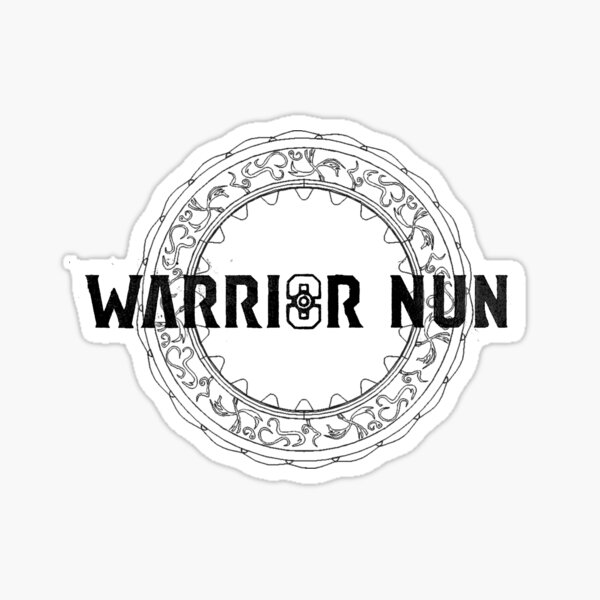 Warrior Nun Halo Lettering Black Version Sticker For Sale By Aemeth Redbubble 7939