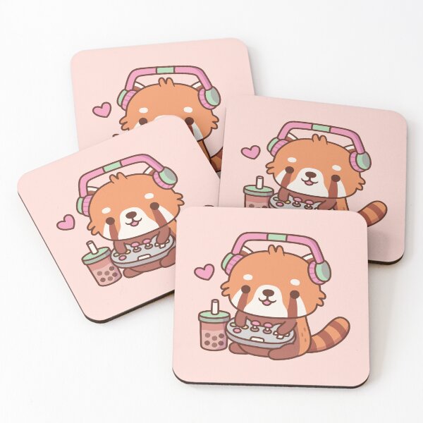 Item preview, Cute Red Panda Loves Playing Video Games designed and sold by rustydoodle.