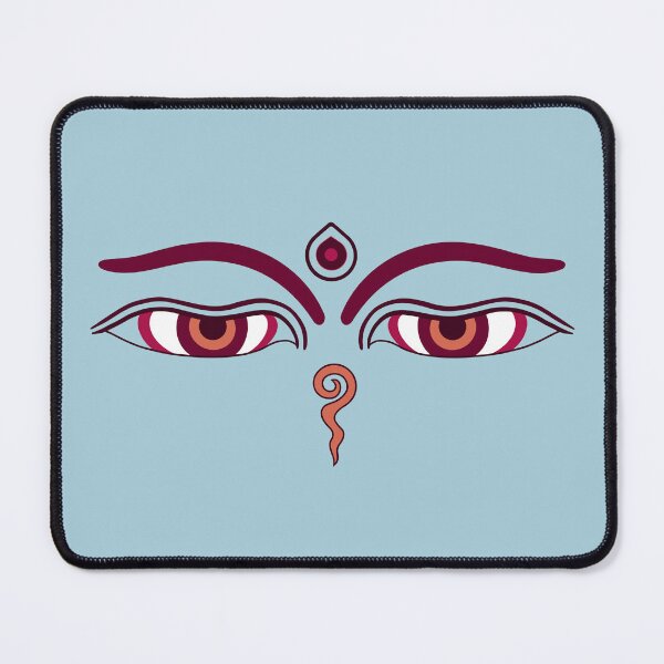 Item preview, EYES OF BUDDHA-maroon designed and sold by BEATRIZ ABAITUA.